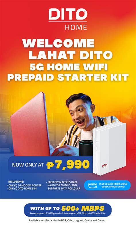 DITO Home 5G WiFi Prepaid Service .